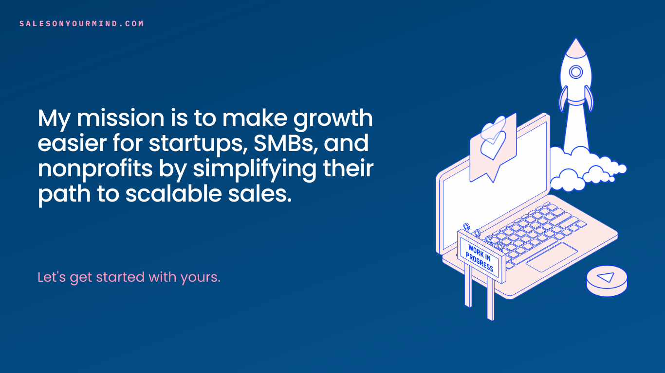 Tech startup sales transformation visual